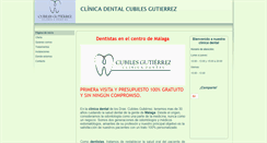 Desktop Screenshot of dentistascubilesgutierrezmalaga.com