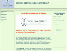 Tablet Screenshot of dentistascubilesgutierrezmalaga.com